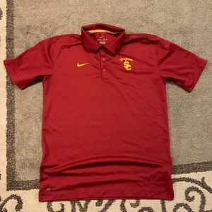 Men's Nike Red SC Trojans Performance Polo
